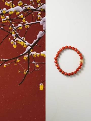 Kindled Spirit · Sichuan Red Agate & Persimmon Agate Energy Bracelet | Circle of Resilience & Renewal
