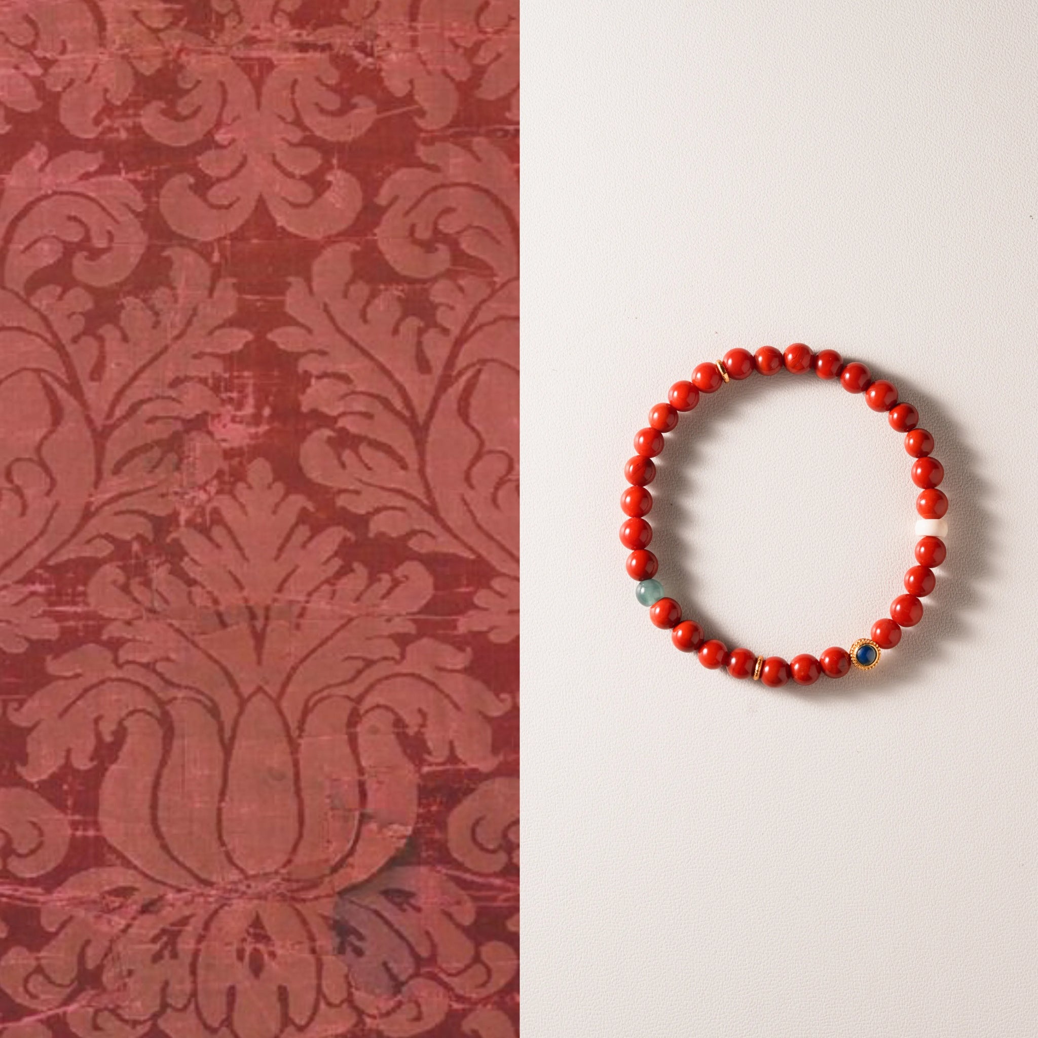 Kindred Glow · Red Agate & Jade Energy Bracelet | Circle of Honesty & Harmony