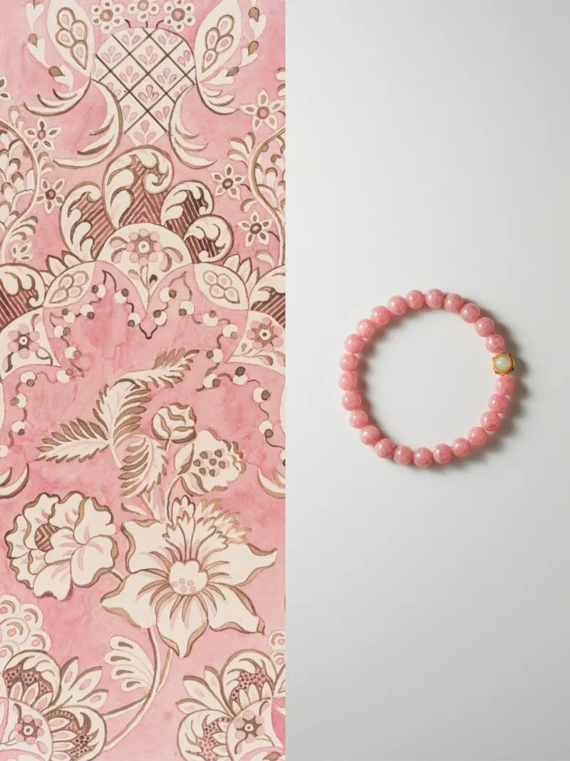 Rose Thought · Rhodochrosite Emotional Energy Bracelet | Circle of Love & Self-Acceptance