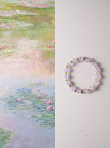 Rebirth Flow · Amethyst Jade Emotional Healing Bracelet | Circle of Renewal & Heart Harmony