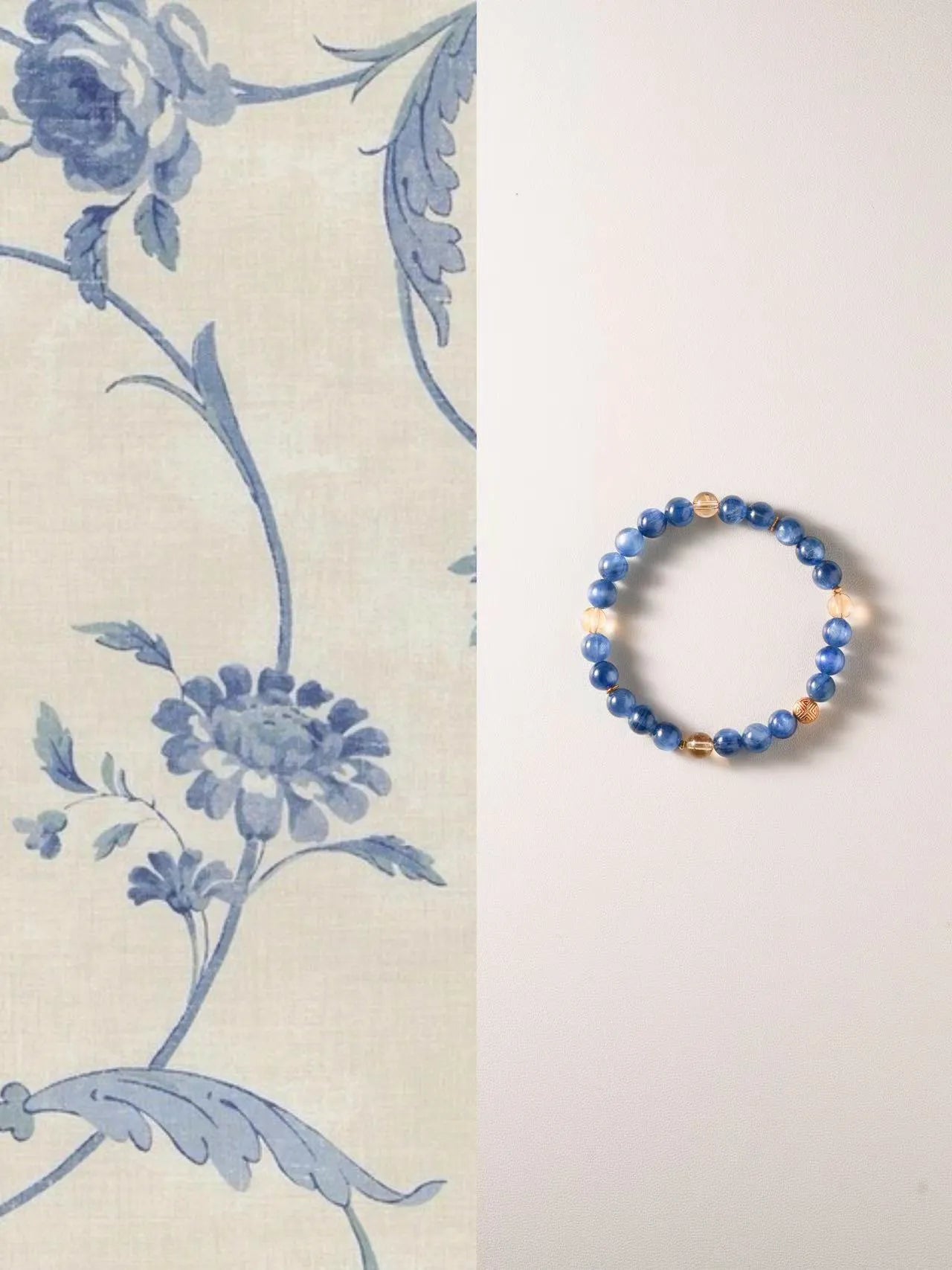 Clarity Glow · Kyanite & Citrine Emotional Healing Bracelet