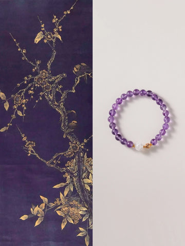 Moonlit Mind · Amethyst Phantom Emotional Healing Bracelet | Circle of Insight & Serenity