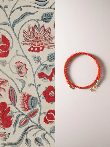 Aspire Balance · Red Agate & Turquoise Energy Necklace | Circle of Stability & Fulfillment