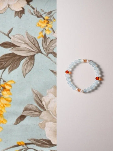 Glow Rest · Aquamarine Energy Bracelet |Circle of Vitality & Balance