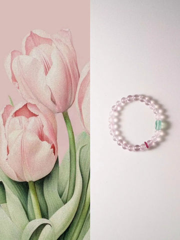 Tender Glow · Rose Quartz & Tourmaline Emotional Healing Bracelet