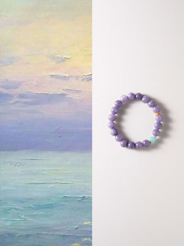 Aurora Whisper · Chalcedony & Amazonite Emotional Healing Bracelet | Circle of Hope & Inspiration