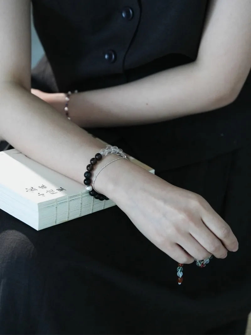 Steady Night · Blue Tiger’s Eye Energy Bracelet | Circle of Clarity & Strength