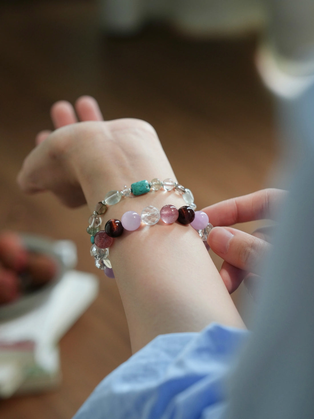 Clarity Heart · Strawberry Quartz Energy Bracelet | Circle of Conscious Love & Emotional Balance