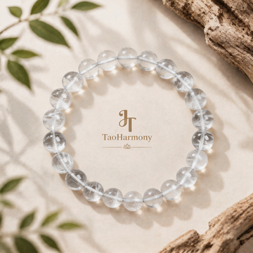 White Phantom Quartz Pure Harmony Bracelet | Five Elements: Metal