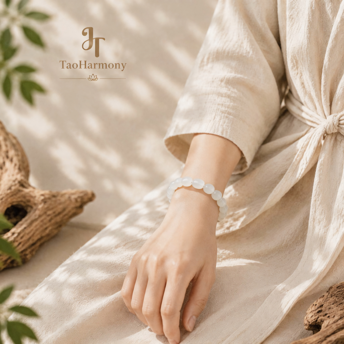 Cat’s Eye and White Moonstone Pure Harmony Bracelet | Five Elements: Metal