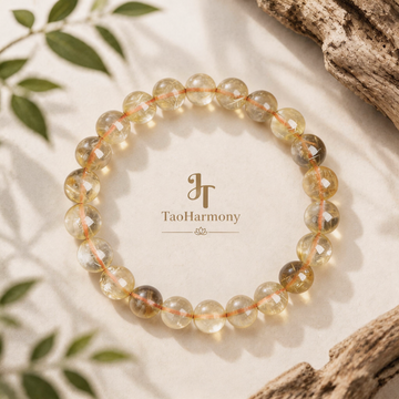 Golden Rutilated Quartz Pure Harmony Bracelet | Five Elements: Earth