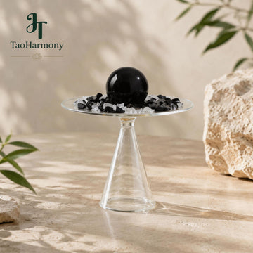 Obsidian Feng Shui Light Stand | Five Element: Water