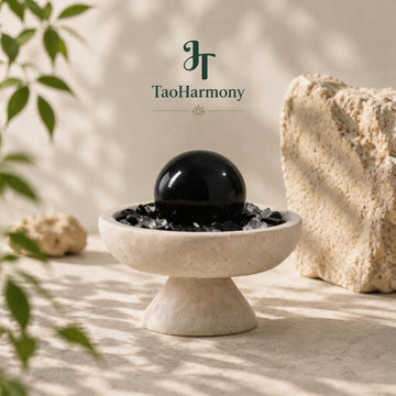 Obsidian Feng Shui Sphere Bowl | Five Element: Water