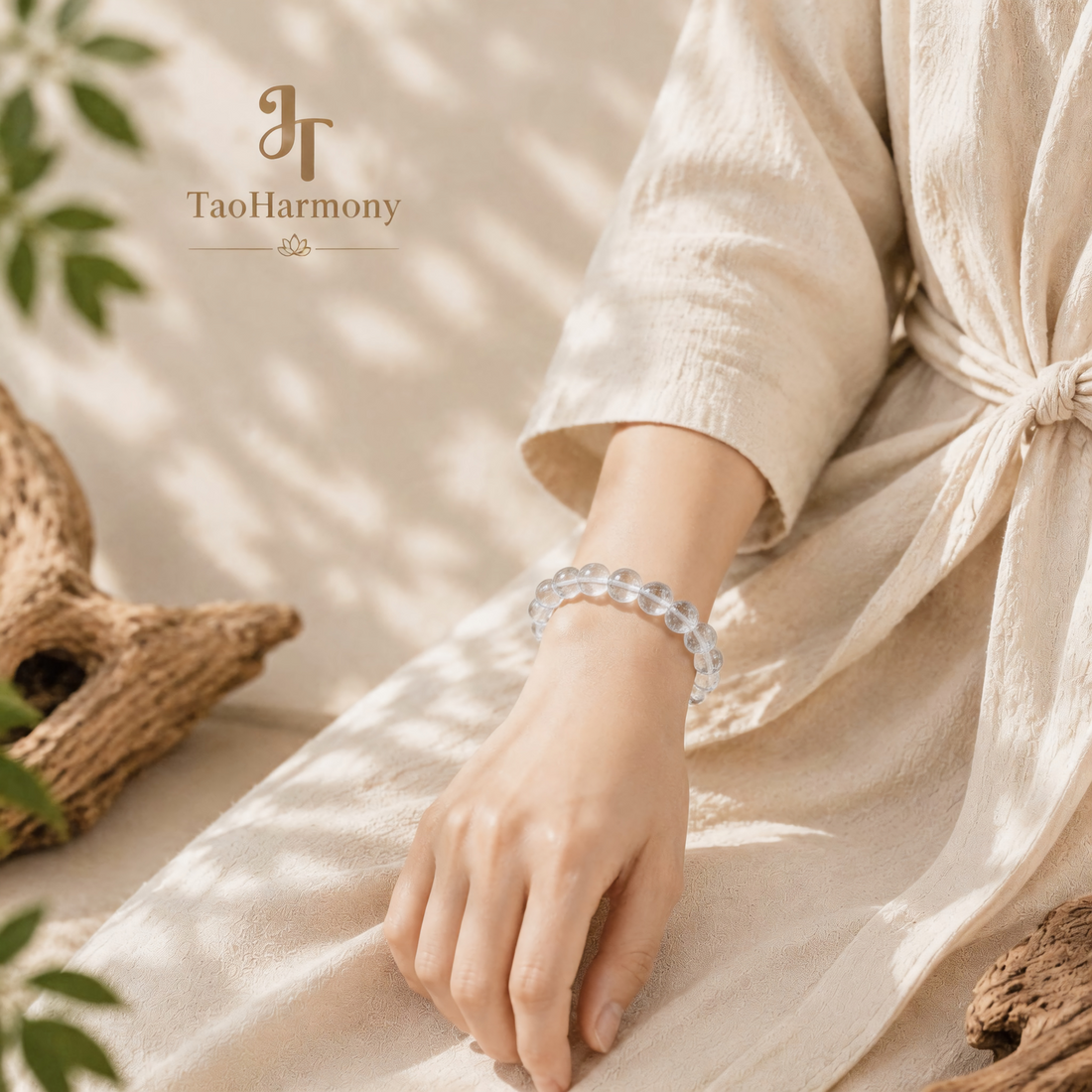 White Azeztulite Pure Harmony Bracelet | Five Elements: Metal