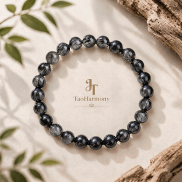 Black Rutilated Quartz Pure Harmony Bracelet | Five Elements: Water