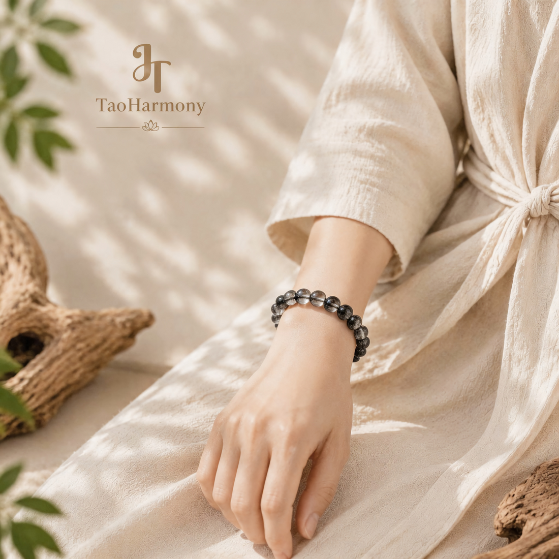Blackcurrant Treasure Bowl Crystal Pure Harmony Bracelet | Five Elements: Water