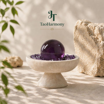Amethyst Feng Shui Sphere Bowl | Five Element: Fire