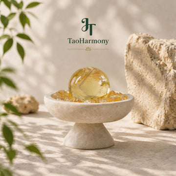 Citrine Feng Shui Sphere Bowl | Five Element: Earth