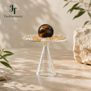 Tiger Eye Feng Shui Light Stand | Five Element: Earth