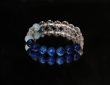 Harmonic Voice · Kyanite & Amazonite Energy Bracelet | Circle of Communication & Understanding