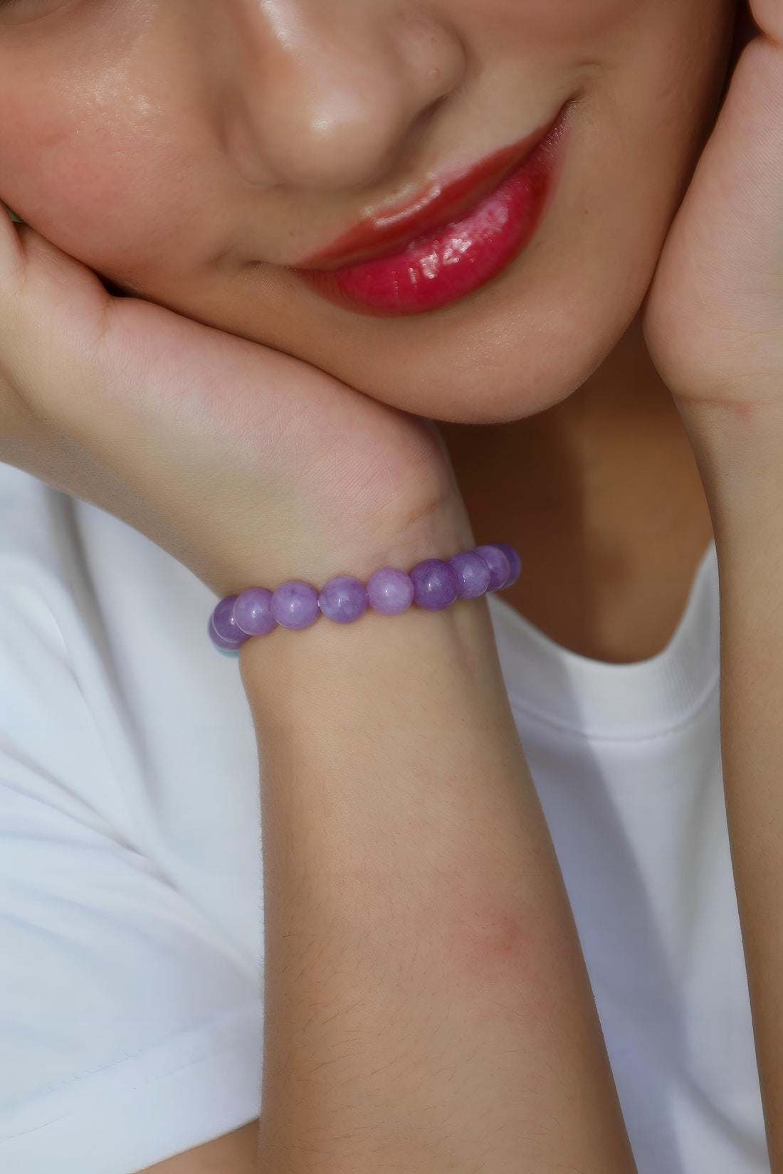 Serene Heart · Lepidolite & Amazonite Energy Bracelet | Circle of Balance & Confidence