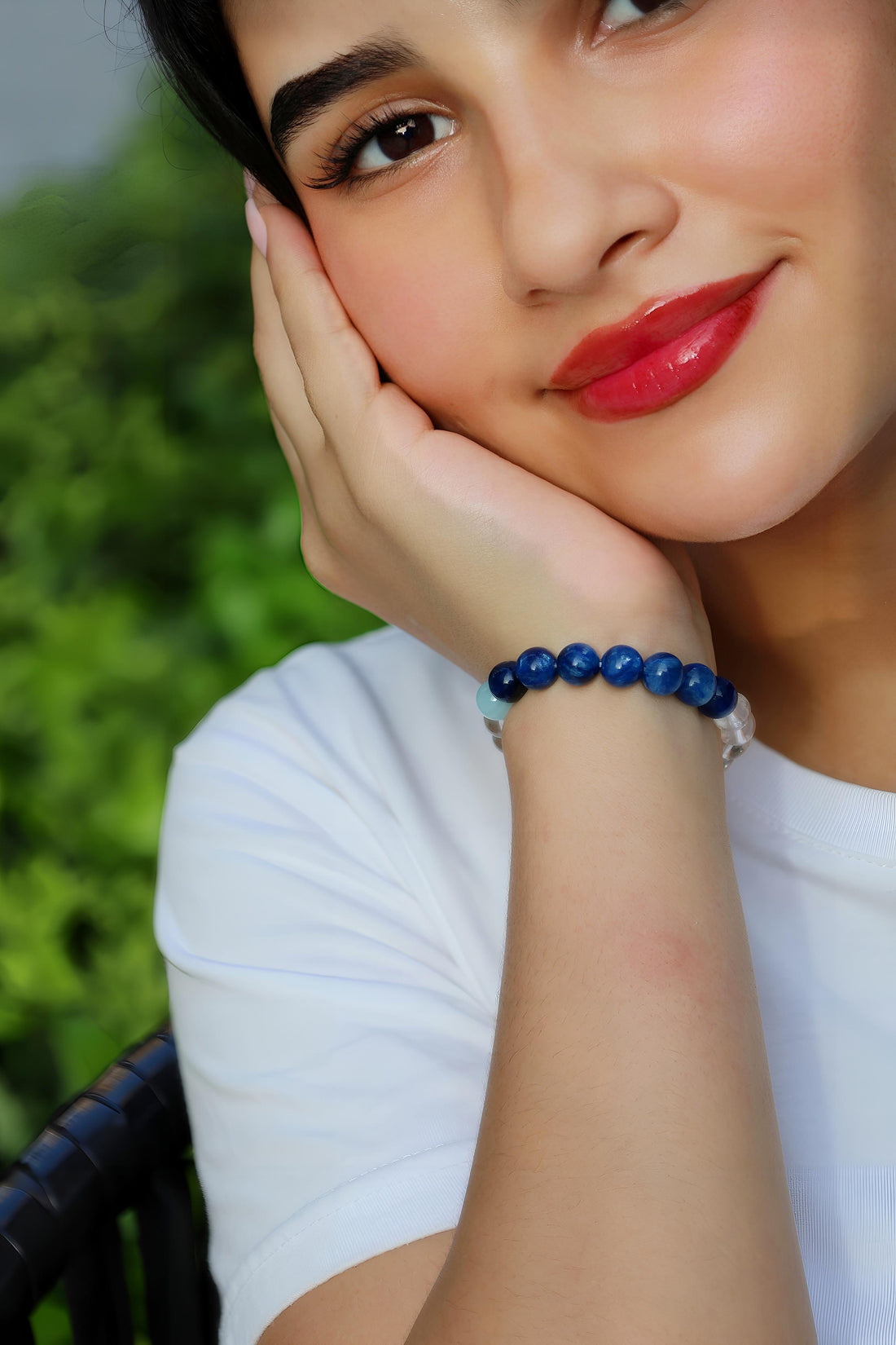Harmonic Voice · Kyanite & Amazonite Energy Bracelet | Circle of Communication & Understanding