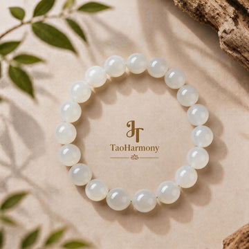 Cat’s Eye and White Moonstone Pure Harmony Bracelet | Five Elements: Metal